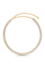 Two Rows of Crystal Sparkle Choker