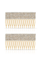 Dynasty Hair Comb Set in Crystal