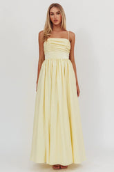 Love Songs Back Bow Maxi Dress Butter