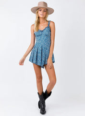 Thunderclouds Romper Blue