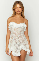 Bodhi White Lace Mini Dress
