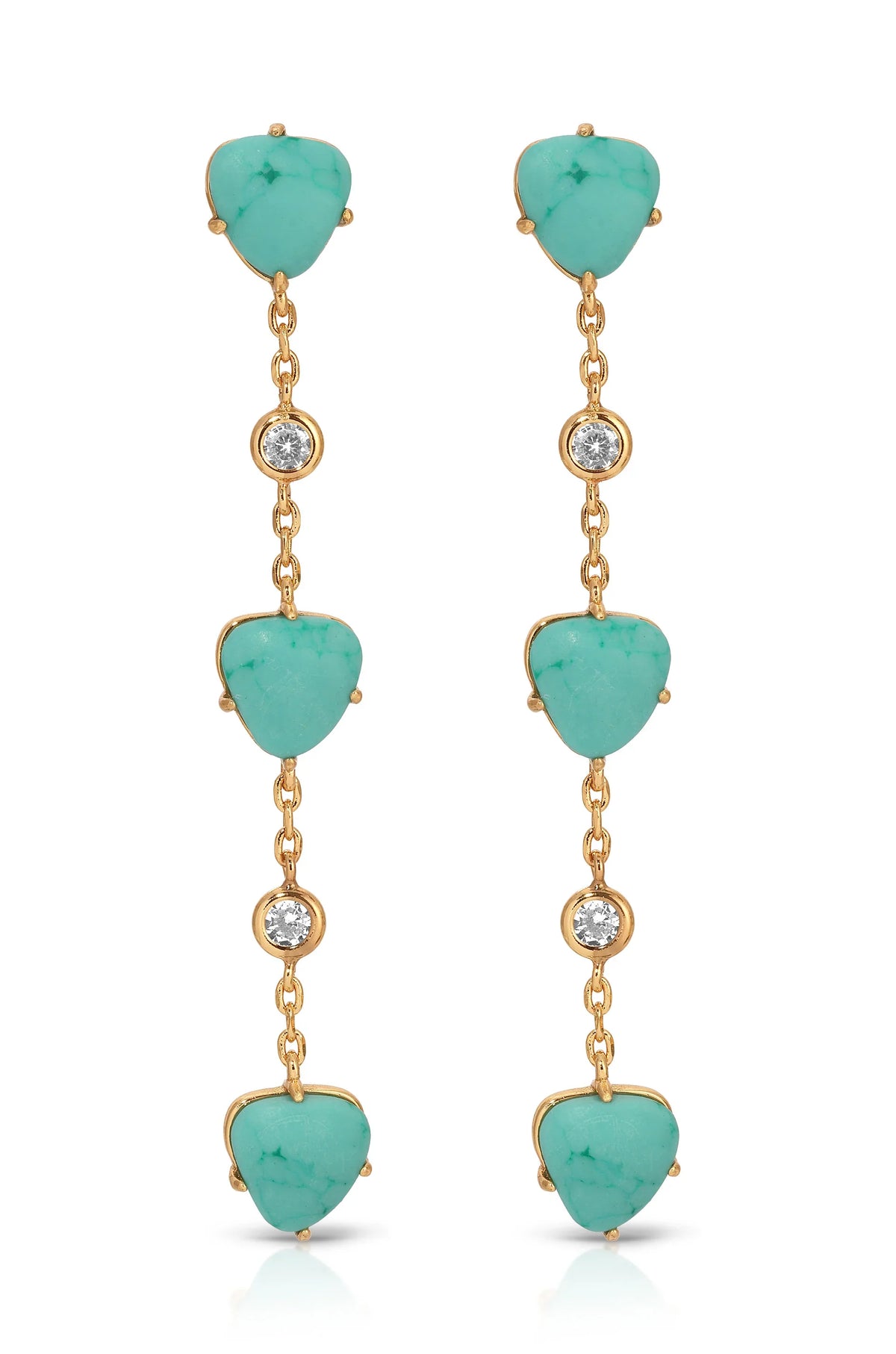 Turquoise Solstice Dangle Earrings
